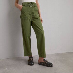 NWOT Maje Paris Kaki Cargo Pants Green Sz XS